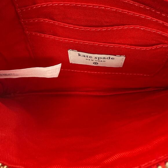 Kate Spade New York x Target Red White Going To Target Beaded Clutch Limited NEW - Picture 6 of 10